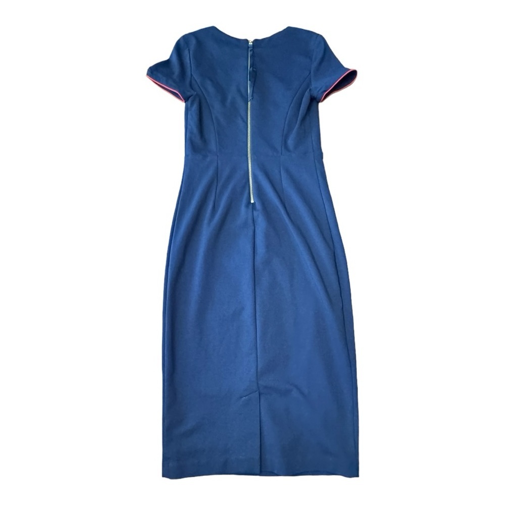 Boden Navy Dress with Red Piping - Picture 3 of 16